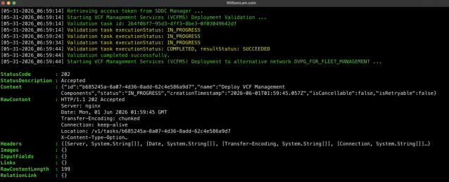 PhotoZel's tweet photo. VCF 9.1 - Deploying VCF Management Services (VCFMS) to non-Management Network during VCF Upgrade | William Lam https://t.co/XWO34sS0ff https://t.co/6xDS3GLeza