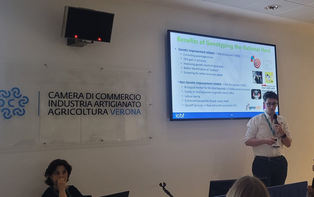 HerdPlus's tweet photo. Today at the ICAR-International Committee for Animal Recording, Kevin McDermott presented on the NGP and it's success to date.

"Reimagining Animal Identification: Ireland’s Progress Towards a Fully Genotyped National Herd"

#ICAR #ICBF #NGP #Genomics https://t.co/LYuJmkXW4f