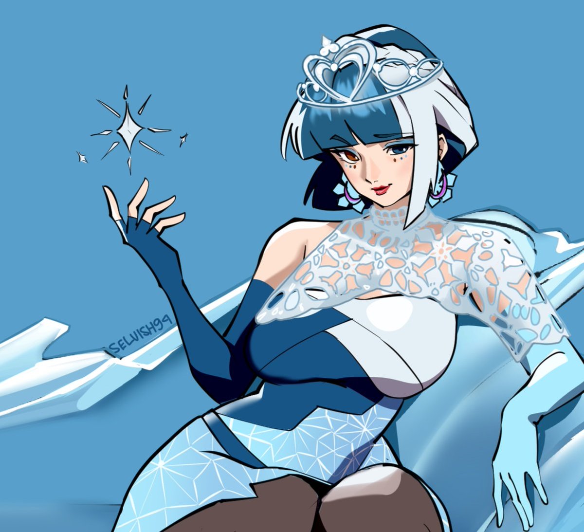 Selvish94's tweet photo. Shining Star Luna Snow
Commission for @Beakcantbbeat 
#LunaSnow #MarvelRivals https://t.co/WsaEeKzwdz