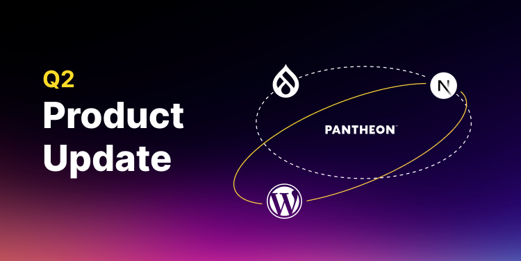 getpantheon's tweet photo. Our Q2 Product Announcement is here! Here's what's new on Pantheon today:

✨ Next.js on one integrated platform: build on the modern web stack with the governed workflows your team already knows. SPS Commerce brought their Next.js site to Pantheon in 8 days! We have their story for you.
✨GitHub Integration: Push a commit, trigger a build, get a live preview environment automatically.
✨Solr 9 Beta brings a faster, more secure search upgrade for your Drupal site.
✨Customer Scheduled Jobs allows you to run automated Cron tasks as often as your site needs.

A lot to dig into.
https://t.co/9Ep3nFPChD