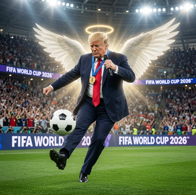 FIFAPeacePrize's tweet photo. Just in time for the 2026 World Cup...

Soon I will have to remember everyone why I was elected as the official @FIFAWorldCup Peace President last year. Just sit back and relax, it will all work out well in the end. It always does!

DfNFb9SrKrNRANDNxowvhHvbyRsnc2Jw4r7LLbU2pump https://t.co/zrchrLe6le