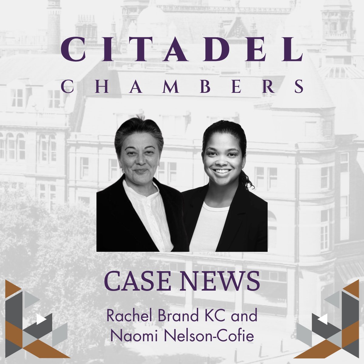citadelchambers's tweet photo. Rachel Brand KC and Naomi Nelson-Cofie prosecute delivery driver for offence of murder.

Read the full case summary here: https://t.co/Ph2yH2GAgW

#citadelchambers https://t.co/8WKm3ZlWF2