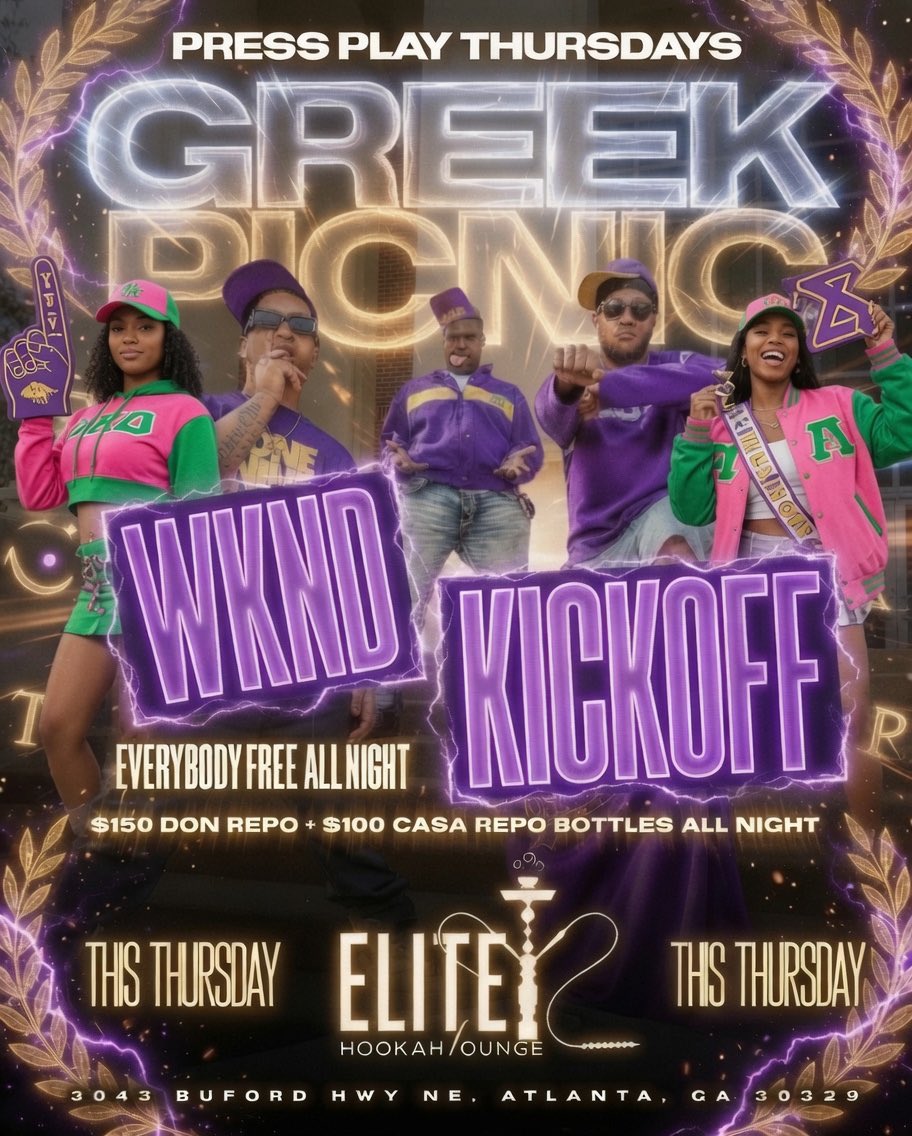 ThatFooNook's tweet photo. For free birthday tables tonight text “press play” to 770-403-4958 https://t.co/fZUMWVKCwV