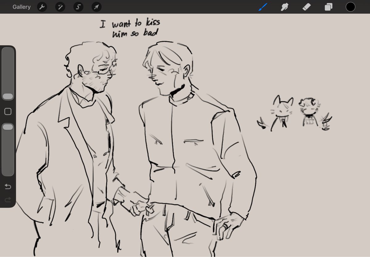 bluebrerry_'s tweet photo. Testing out a brush I’m back with biker Hannibal and professor Will https://t.co/IJhBIFgkTb
