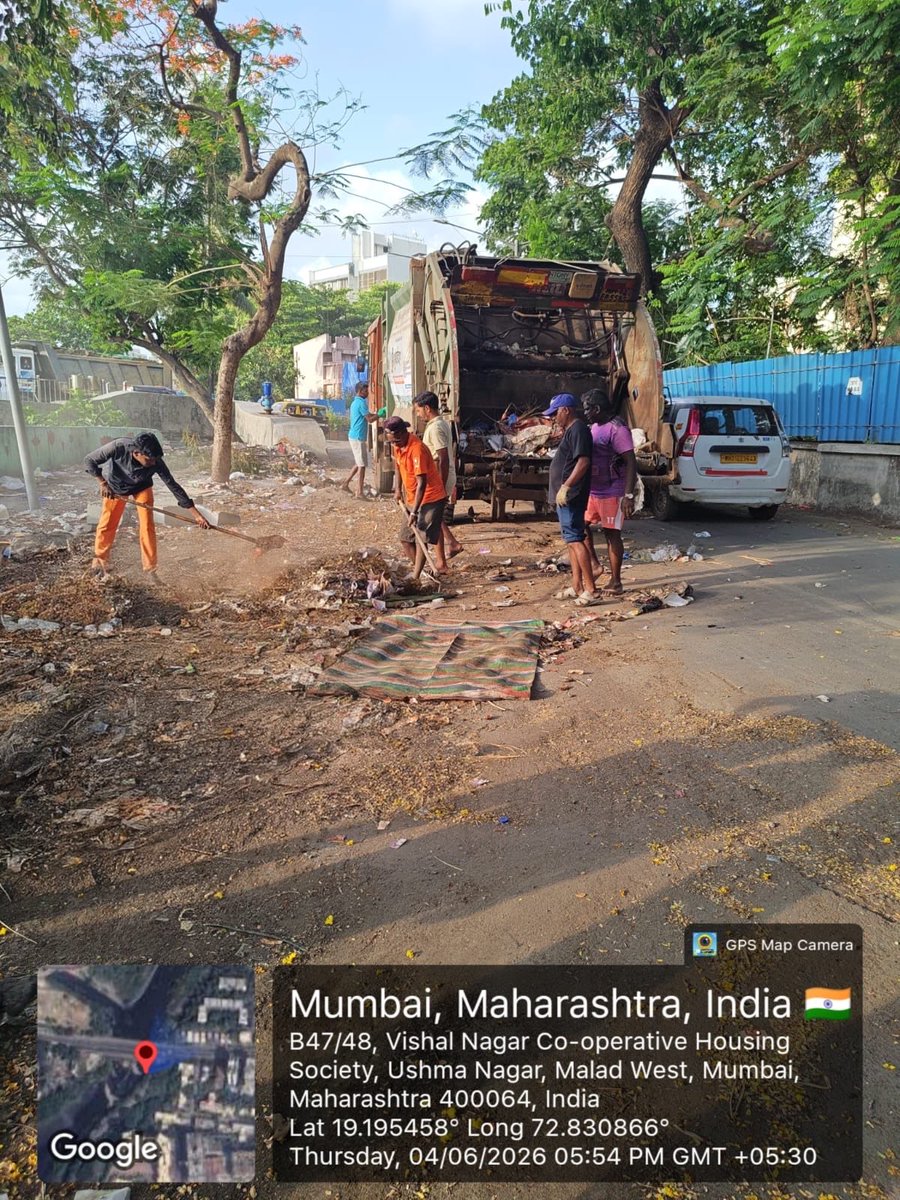 LoveOrlem's tweet photo. Thank you Teams @mybmc @mybmcWardPN @AslamShaikh_MLA for the quick response in clearing up the garbage at the back road of Ryan school Evershine Nagar which has been piling up for over a month. ♥️🙏🏼 We hope civilians take more responsibility to keep our community clean.🙌🏼 https://t.co/7D63j5YJdh