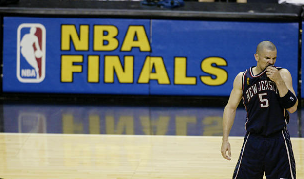 NBACobwebs's tweet photo. Man, that 2003 NBA Finals logo was definitely a departure. https://t.co/Wv0T8WRqPx