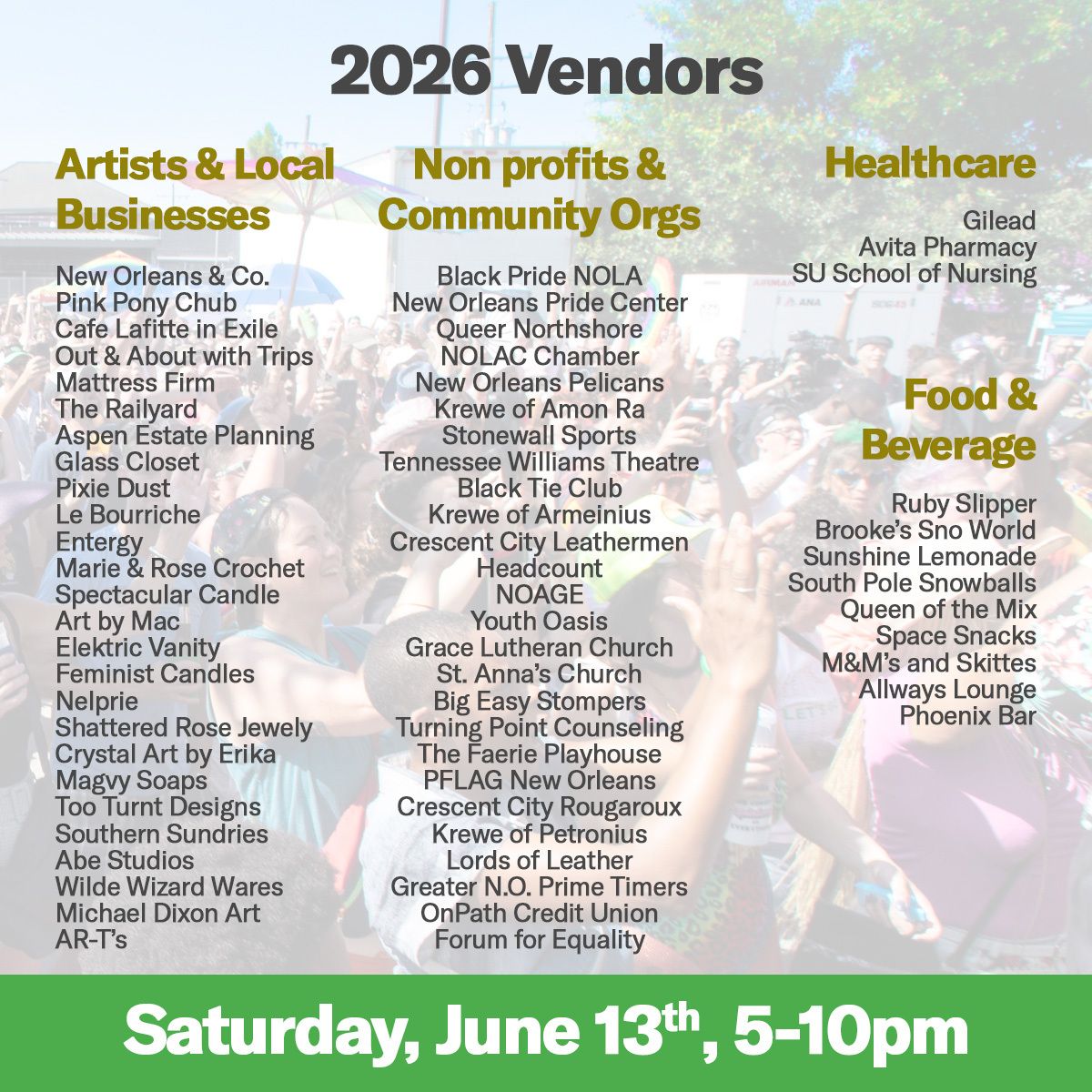 Forum4Equality's tweet photo. Swing by and see Forum For Equality at the New Orleans Pridefest this Saturday June 13th from 5-10pm. Enjoy an evening of live music, food, and dozens of local vendor booths spread between the Phoenix Bar and the Allways Lounge off Elysian Fields Ave as shown in pink on the map. https://t.co/U6HPmmMu0d