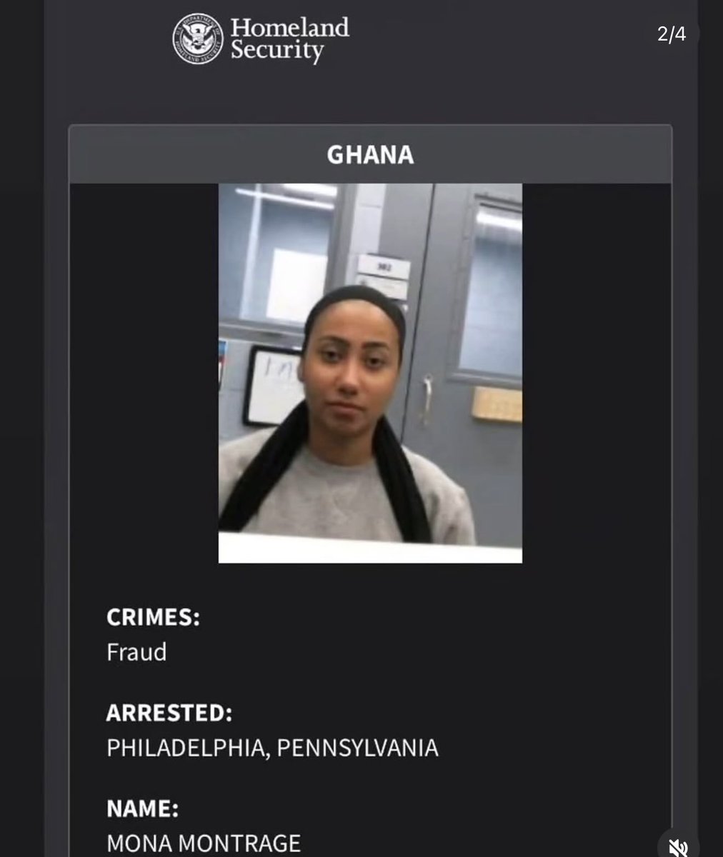 _GhChronicles's tweet photo. 🚨 JUST IN: Ghanaian socialite Hajia4Reall has reportedly been included in the U.S. Department of Homeland Security’s “Arrested: Worst of the Worst” compilation, which highlights foreign nationals who have been deported or are facing deportation over alleged serious criminal offenses.

Reports indicate that the list includes 32 Ghanaians linked to various criminal cases.