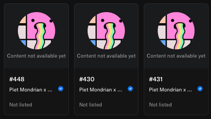 John_ACW's tweet photo. As the creator of 2 Mondrian inspired generative art drops (NRDNM).

I could not not mint.

Looking forward to print these https://t.co/utJxPmbJoo