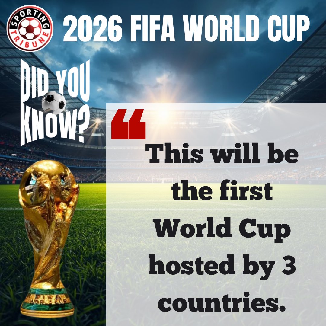 nigeriantribune's tweet photo. Did You Know: 2026 FIFA WORLD CUP EDITION
#FIFAfriendlies https://t.co/HCN8obtcSc