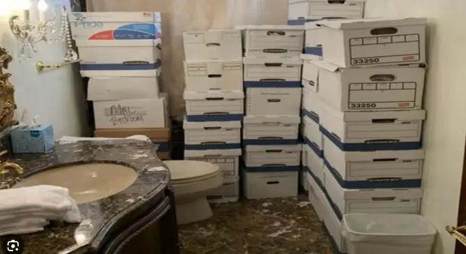 smc429's tweet photo. Bolton is going to plead guilty over mishandling classified documents. What about the one storing half the White House in his bathroom? https://t.co/pgZ3PwANu5