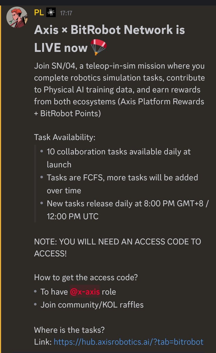 Axismedia001's tweet photo. Axis x BitRobot is now live 

Join to earn massive rewards 
@axisrobotics https://t.co/GQxkfTink7