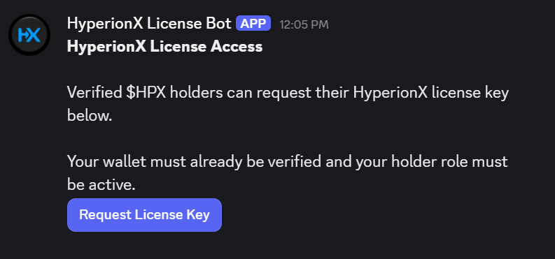 HyperionXTrade's tweet photo. HyperionX License Access Is Now Live

Verified token holders can now head over to the Holder Category and locate the #get-license-key channel.

Click the Request License Key button and your HyperionX license key will be automatically generated and sent directly to your Discord DMs.

Your license key will be required to activate the HyperionX Beta.

Later today, the HyperionX Beta will be made available for download in the #early-access channel located in the Holders Area.

Important!

Your license key is required to access the platform.
The current beta release is Windows only.

Make sure your wallet is verified and your holder role is active before requesting a key.

Thank you for being an early supporter of HyperionX.