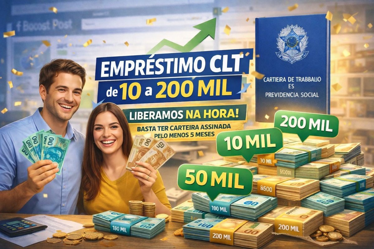 Mandelinhaccs's tweet photo. EMPRÉSTIMO CLT LIBERANDO NA HORA. Você que trabalha de carteira assinada e precisa da um extra, chegou o empréstimo clt, melhor de tudo, não tem que se preocupar com taxas ou pagamentos futuros, liberou, pegou, chama que eu explico melhor como funciona ✍🏼💰💵
2196534-5599📲📲 https://t.co/mWrIRwWvUP