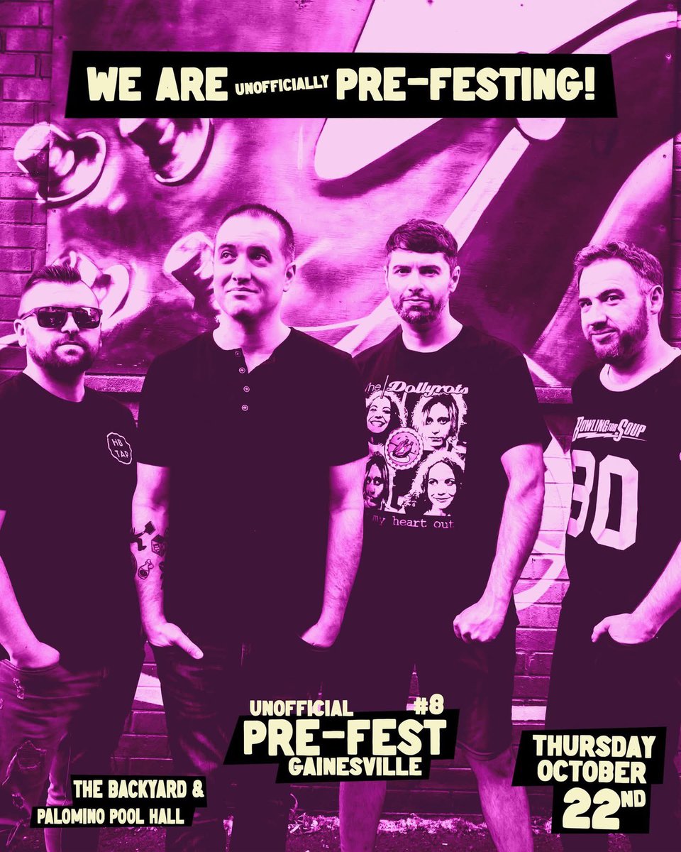 DontpanicPA's tweet photo. 🍊 Oh HEY FLORIDA! 🍊
You didn't think we'd come all that way just to play one show did ya? We are super excited to announce we will also be a part of Smartpunk PRE-FEST taking place in Gainesville, FL on Oct 22 at The Palomino. Lots of awesome bands and guaranteed great time https://t.co/cGazNqwLvK