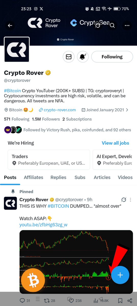 therealafi99's tweet photo. @cryptorover Huge congrats on the 1M profit! 🎉🔥
Already followed, joined the community, and now patiently waiting for my first winning. 😄
Thanks for inspiring us every day.
Wishing you more success, more blessings, and many more milestones ahead! 🚀✨ https://t.co/Q2kccTstpf