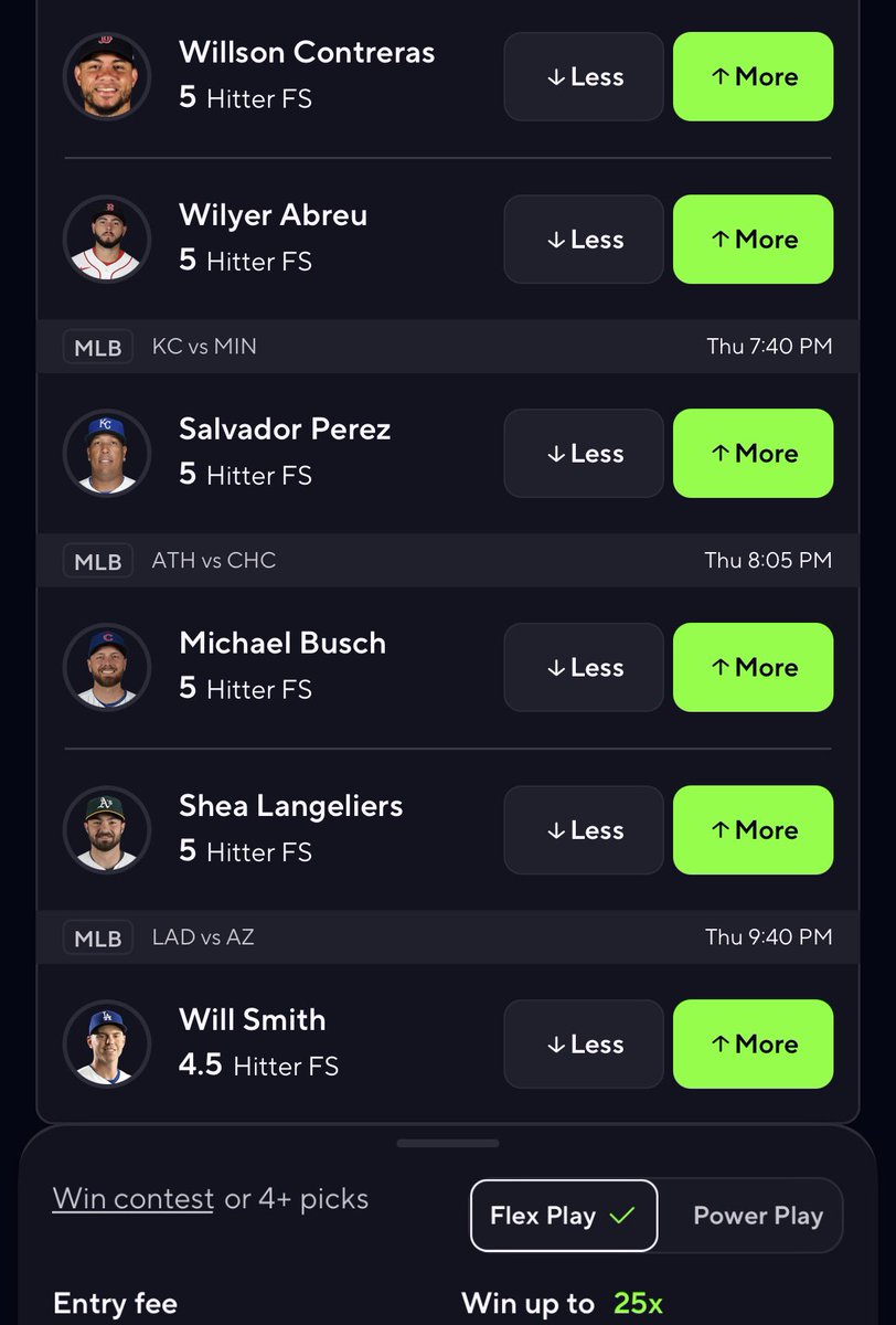 DomgProps's tweet photo. PrizePicks 6 Man MLB Slip ⚾️

We have been crushing these recently for VIP

let’s go 6/6 this time, 2x win yesterday💰 https://t.co/kGY6zFmK4B