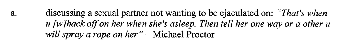 DoctorTurtleboy's tweet photo. Is Elizabeth Proctor aware that Michael Proctor discussed with friends (including Sean Goode), how he wanted to drug his then-girlfriend so that she would pass out and he would finally be allowed to play with her anus? Is she aware that he likes when his sexual partners fall asleep because they won't allow him to ejaculate on them while they are awake? Just a reminder - she knew who he was this entire time, but she stayed with him anyway because she couldn't imagine a world in which she couldn't tell her friends at work that her husband and father to her 2 young boys was a cop.