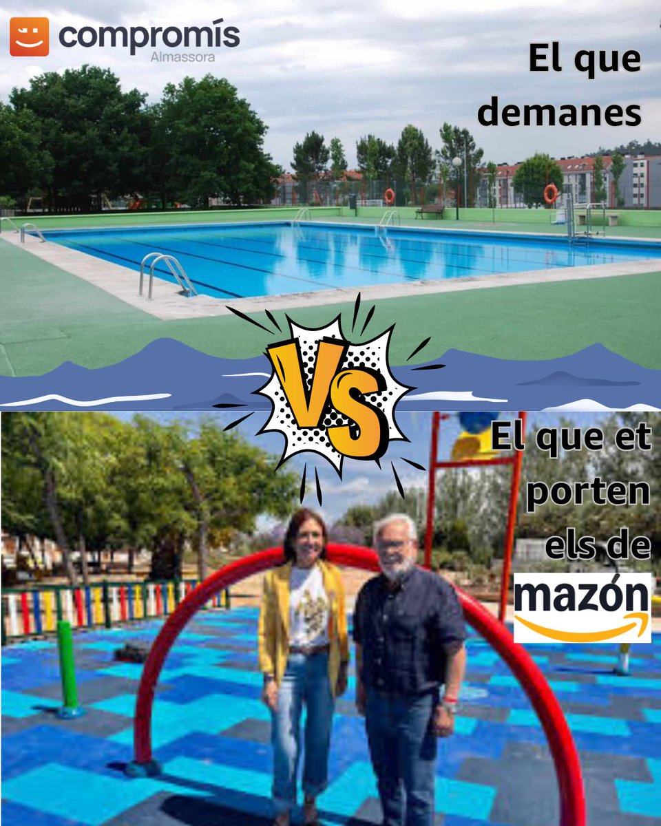 CompromisALMASS's tweet photo. Un pedaç per no haver fet una piscina descoberta com cal per una població de 30.000 persones com Almassora. Ni piscina, ni poliesportiu, ni recinte de festes, ni ambulatori, ni vial a la mar, ni obertura de la Mediterrània... ni res de res... La legislatura perduda de PP i Vox. https://t.co/fykN8v1alG