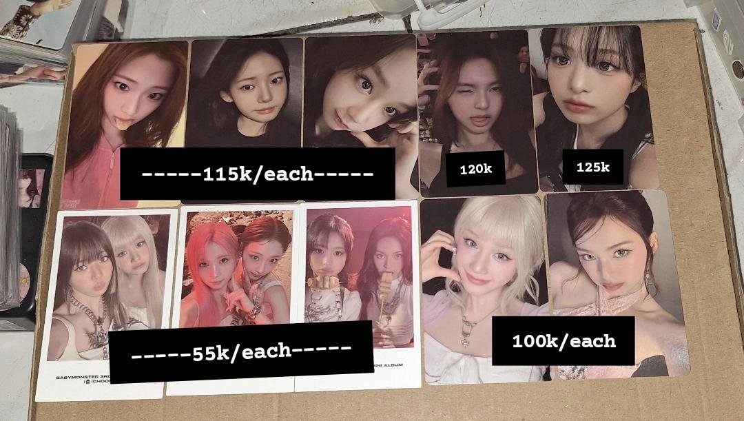 goyangiimiaw's tweet photo. UPDATE! WTS PHOTOCARD BABYMONSTER CHOOM READY INA!
❌️EXC PACK & ADM
💲SPLIT PAYMENT
🇮🇩 READY INA
📩 DM FOR MORE INFORMATION
#wts #photocard #babymonster #choom #readyina #pharita #ahyeon #ruka #rora #asa #chiquita #monstiez #jewel #choombabymonster #POB #kpop #albumsealed https://t.co/RCXfRNBDsM