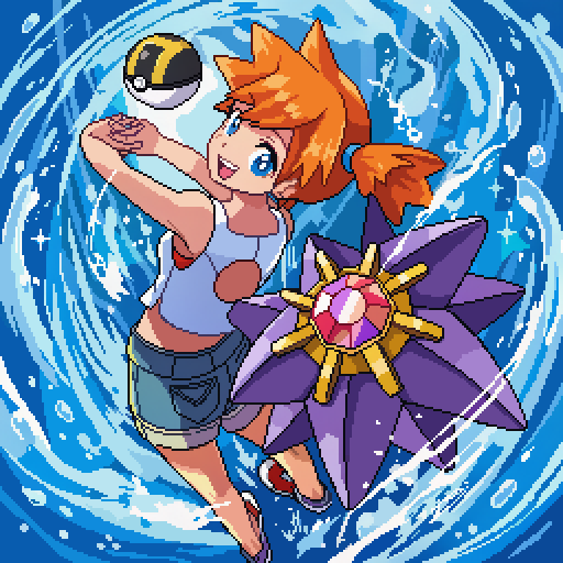 charmander_px's tweet photo. Misty! #pixelart https://t.co/Rb5J9jtgJt