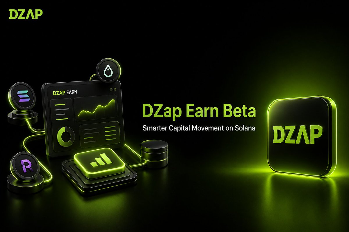 TonieAnselm's tweet photo. The future of earning on Solana won't be about doing more.

It'll be about doing less.

Less bridging.
Less switching protocols.
Less managing LP positions.

Just capital moving where it works best.

That's the idea behind @dzap_io Earn.

One-click access to opportunities across Solana with seamless capital movement and LP repositioning built in.

Beta access is now open.

Limited spots available: https://t.co/WhiqbNYMju