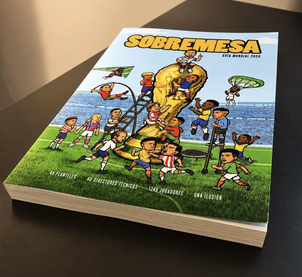 matiasbaldo's tweet photo. Sobremesa es la Guía que armamos para entender el Mundial. 

Son 300 páginas con toda la información de cada selección: historias, análisis y uno por uno de cada convocado. 

¡Si ya la tenés, ayudanos a difundir! 

La pueden comprar en este link 🔗👇

https://t.co/LQqu6qvwC1 https://t.co/d9Wr9Gtcl5