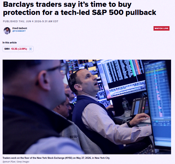 owjrmlm's tweet photo. Breaking 🚨: Barclays says it's time to grab stock protection. Market's looking shaky 📉😳👀 https://t.co/VBh1VqQ7UI