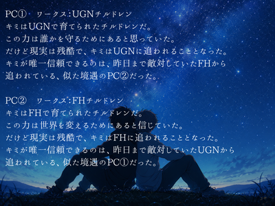 meisyo's tweet photo. 今なんとなく考えているシナリオ。
2PLキャンペーンを考えている。

完成度次第でBOOTHに置きたいな。

#ウラギリデイズ3rd
#ヒミツノデイズ3 https://t.co/gi30CGPl4F