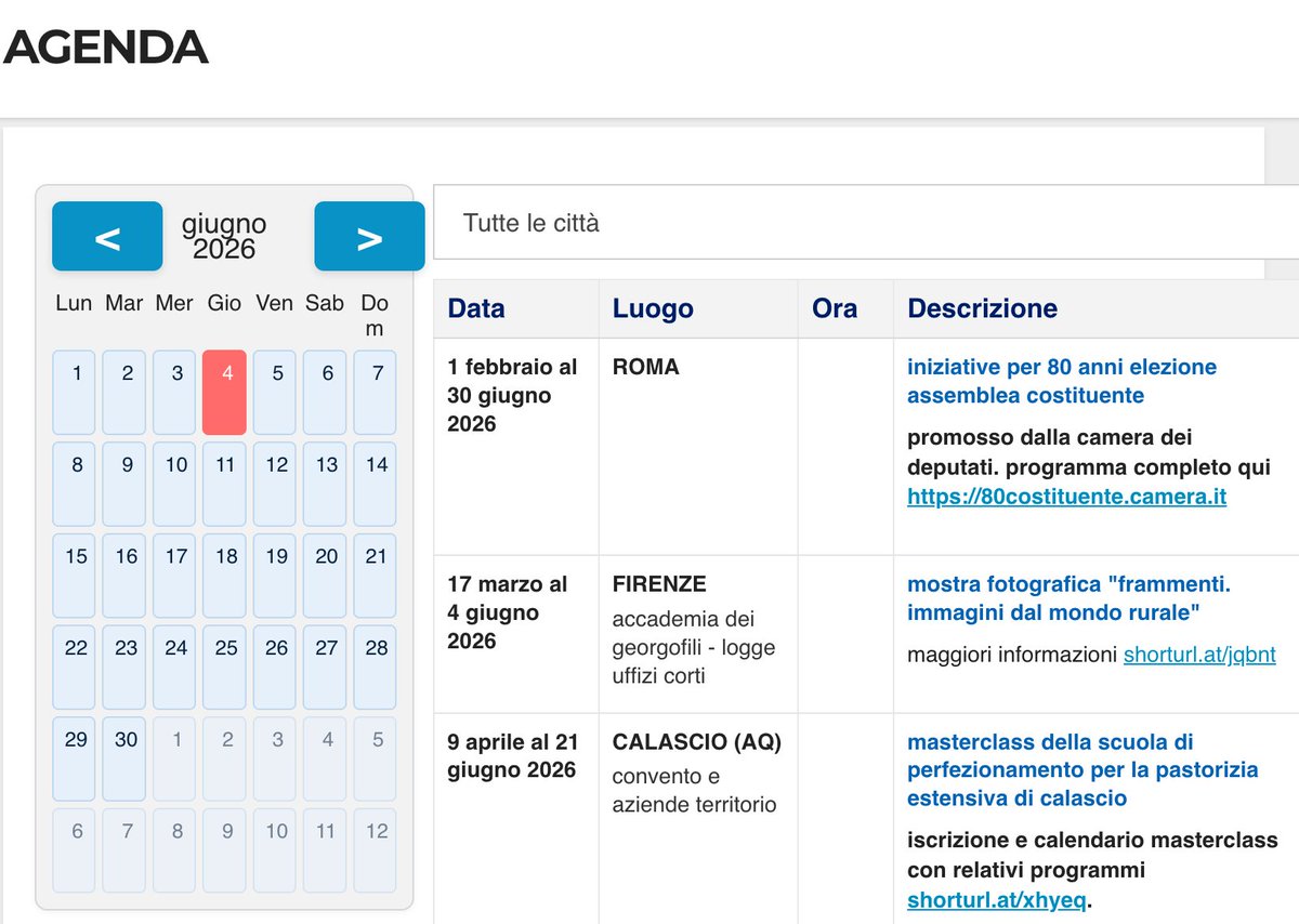 AGRAPRESS's tweet photo. L'agenda di Agra Press con tutti i prossimi appuntamenti disponibile al link https://t.co/8MEExIMYg8 https://t.co/kkKo46Y5rQ