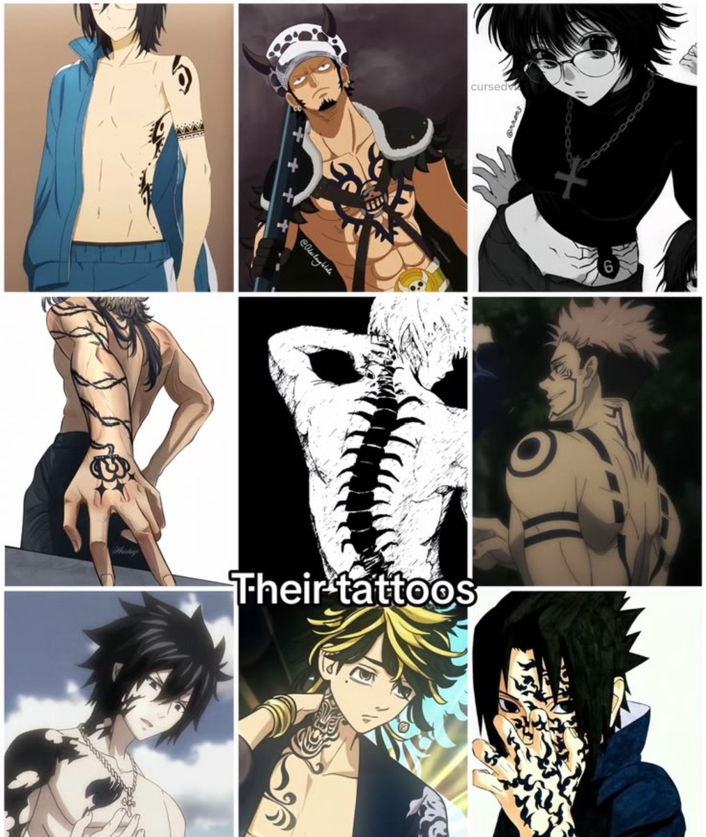 Openime0's tweet photo. Which of the tattoos is your favourite? https://t.co/4cNJSEZRMh