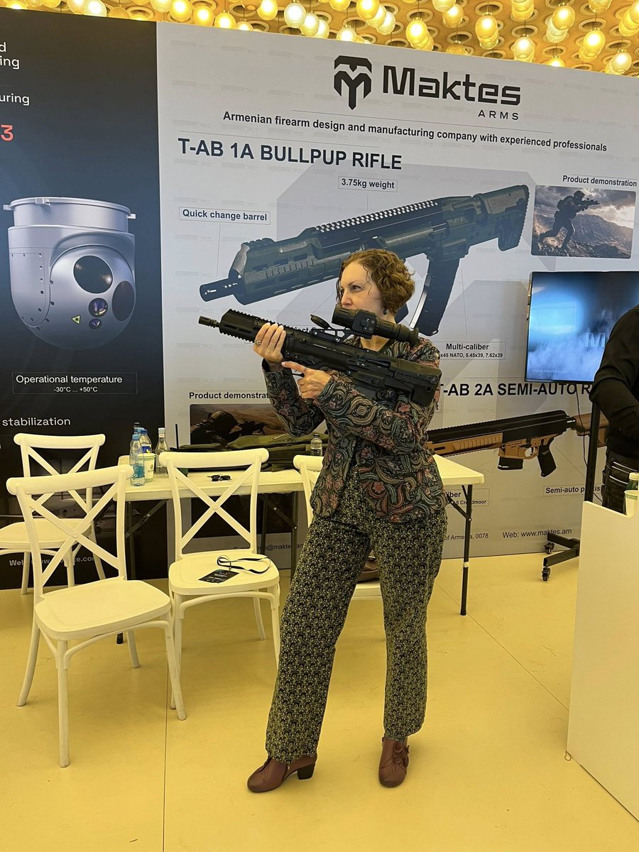 STatikyan's tweet photo. These are the products of Armenian military industry companies.
In order to have peace in the conditions of assymmetrical security challenges, geopolitical contestation and fragmentation of international order, small states should build deterrence against military coercion. https://t.co/AyWJKPXHbt