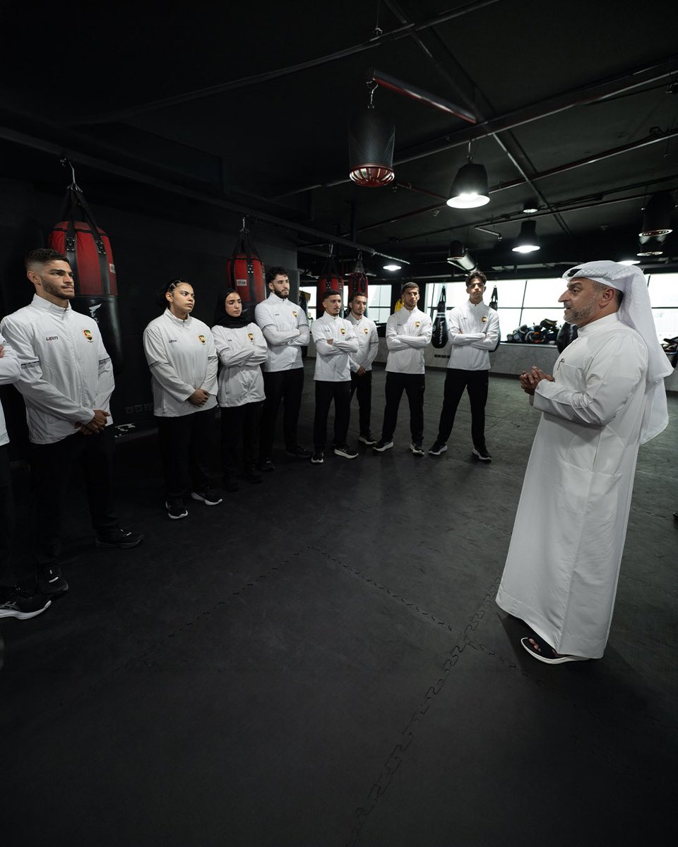 uaemkfed's tweet photo. منتخبنا الوطني للمواي تاي يختتم تحضيراته ويغادر إلى كوالالمبور عاصمة ماليزيا، للانضمام إلى معسكر ��دريبي مغلق ضمن برنامج الإعداد للمشاركة في بطولة العالم للمواي تاي، التي تقام في الفترة من 16 إلى 26 يونيو الجاري.

وقد حضر التدريبات الختامية أعضاء مجلس إدارة الاتحاد علي خوري وياسر سالم الساعدي ، لمتابعة جاهزية اللاعبين قبيل خوض هذا الاستحقاق العالمي.

نتمنى التوفيق لأبطال منتخبنا الوطني.

Our UAE National Muay Thai Team has concluded its preparations and departed for Kuala Lumpur, Malaysia, to join a closed training camp as part of its programme ahead of the IFMA World Muay Thai Championship, taking place from 16–26 June.

The final training sessions were attended by UAE Muay Thai & Kickboxing Federation Board Members Ali Khouri and Yasser Salem Al Saadi, who followed the athletes’ readiness ahead of this major international event.

We wish our national team champions the very best of success.

#اتحاد_الإمارات_للمواي_تاي_والكيك_بوكسينج | #UAEMKFED