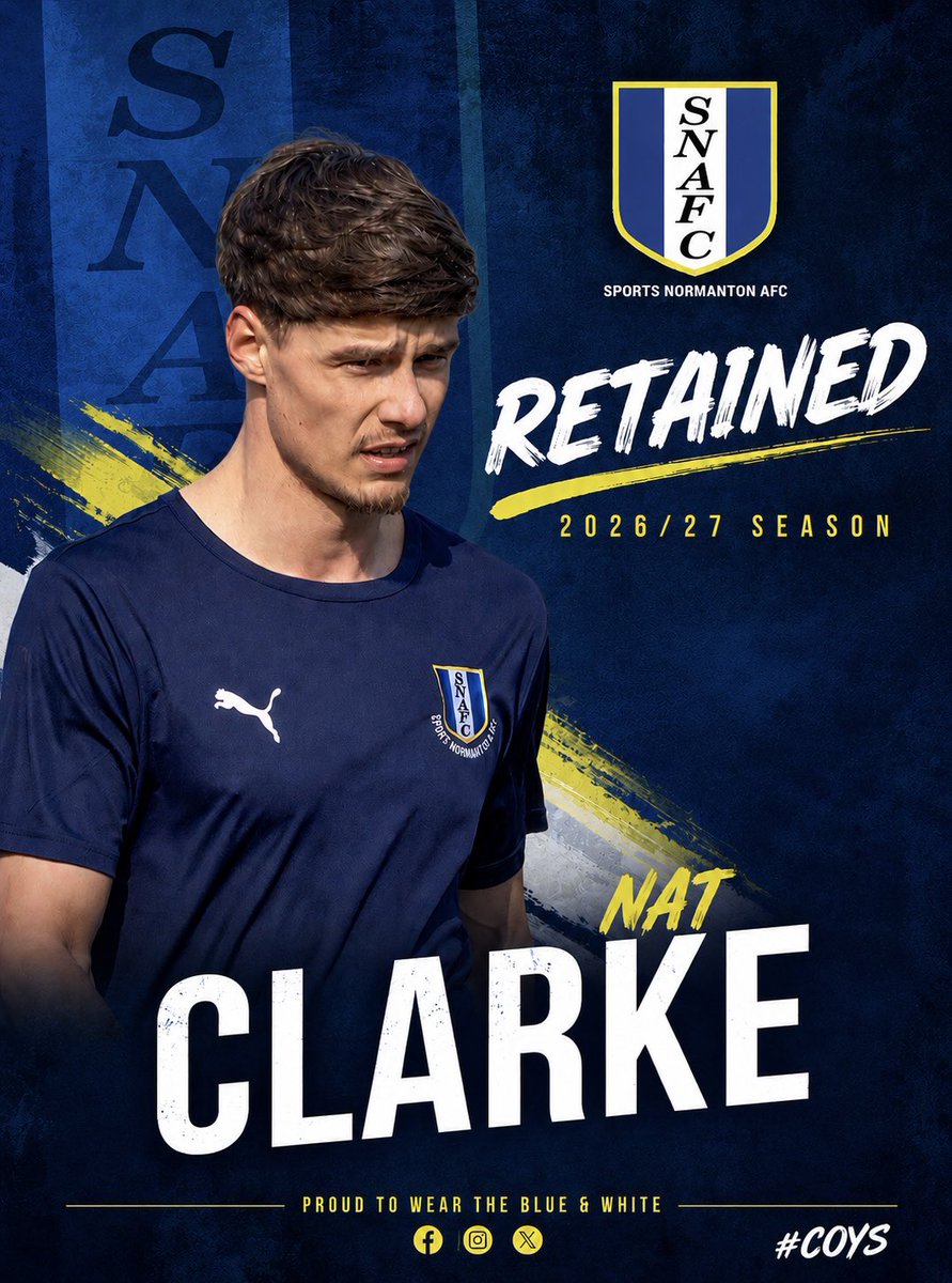 officialshiners's tweet photo. โ๏ธ๐
We are delighted to announce Nat Clarke has been retained for 2026/27.
The high flying full back will be heading into his third season at the club. His pace, strength & tough tackling will be needed for next season.
๐ Apps - 26
โฝ๏ธ Goals - 0 โณ
#COYS #Shiners ๐๐ค๐ https://t.co/jwsfwREotM