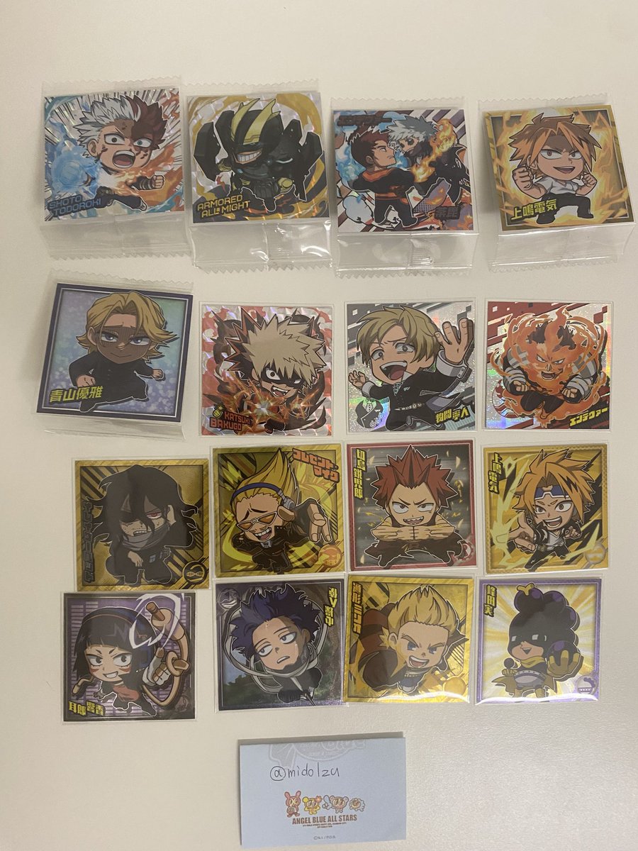 midolzu's tweet photo. NARUTO 僕のヒーローアカデミア ヒロアカ ウエハース 異種 交換

譲:画像1枚目

求:画像2〜4枚目❌以外のもの

・コンプ目的
レアリティ考慮のため複数提供可能です◎

郵送📮
条件合う方お気軽にリプお願いいたします🙇‍♀️ https://t.co/PGS6i2bXKR