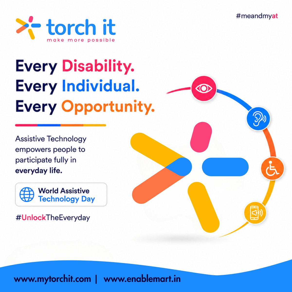 TorchitLtd's tweet photo. World Assistive Technology Day
Technology isn't changing disabilities.

From smart canes and AI-powered reading tools to hearing aids, wheelchairs, and accessible software, assistive technology helps people participate more fully in everyday life.

#UnlockTheEveryday #MeAndMyAT https://t.co/z06J3Jqlwc