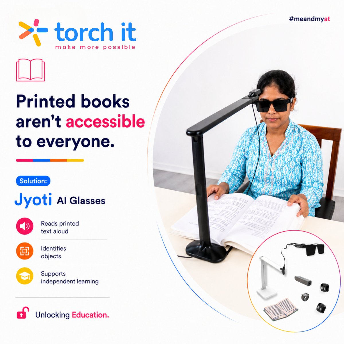 TorchitLtd's tweet photo. World Assistive Technology Day
Technology isn't changing disabilities.

From smart canes and AI-powered reading tools to hearing aids, wheelchairs, and accessible software, assistive technology helps people participate more fully in everyday life.

#UnlockTheEveryday #MeAndMyAT https://t.co/z06J3Jqlwc