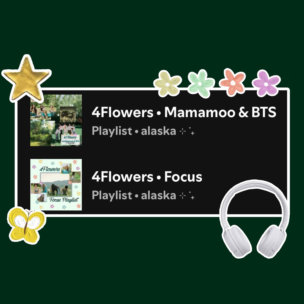 tinyminiemin's tweet photo. Mamamoo • 4Flowers 💐
Focus Streaming Playlists 

#마마무 #MAMAMOO #4WARD
#4Flowers https://t.co/pNN9DS3KxP