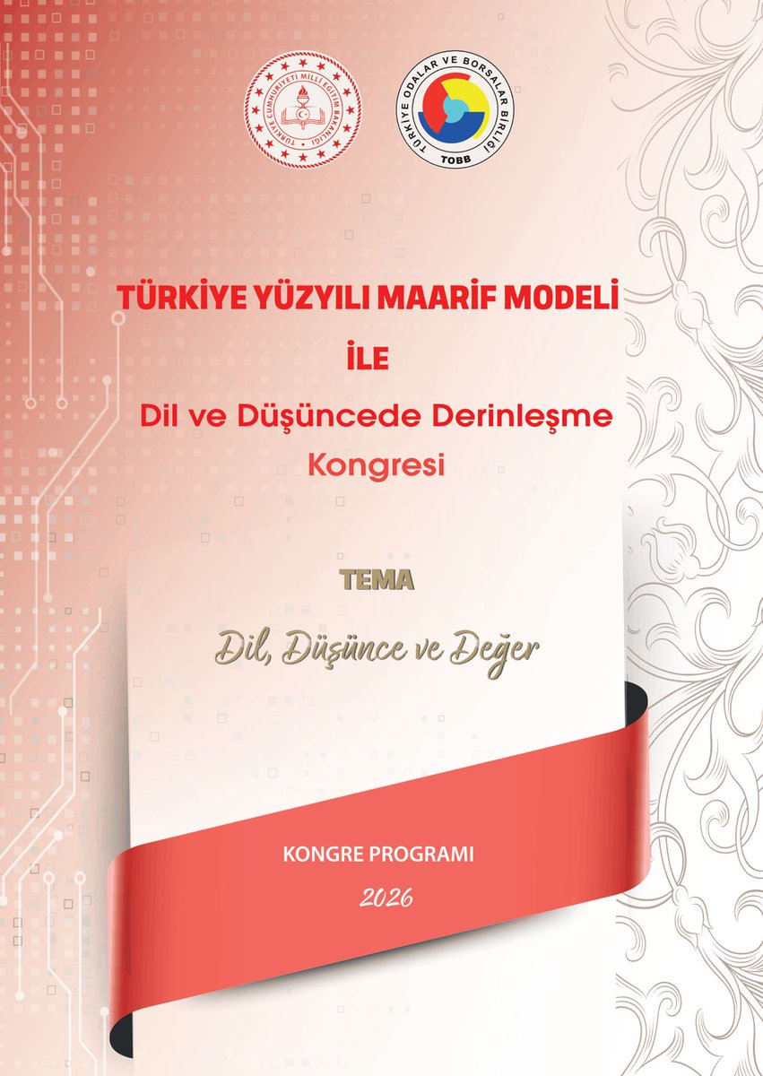 MetinOzerSinav's tweet photo. DİL VE DÜŞÜNCEDE DERİNLEŞME KONGRESİ 

TOBB Türkiye Eğitim Meclisi olarak Millî Eğitim Bakanlığımız ile birlikte düzenlediğimiz, “Türkiye Yüzyılı Maarif Modeli ile Dil ve Düşüncede Derinleşme Kongresi” 9-10 Haziran’da yapılıyor.  

Millî Eğitim Bakanımız Sayın Yusuf TEKİN ve Türkiye Odalar ve Borsalar Birliği Başkanımız Sayın M. Rifat HİSARCIKLIOĞLU’nun katılımı ile Ankara'da gerçekleşecek bu kapsamlı kongreye dil ve düşünceye dair sözü olan herkesi bekliyoruz. 

Katılım için kayıt linki: https://t.co/bzbRnaF2zU