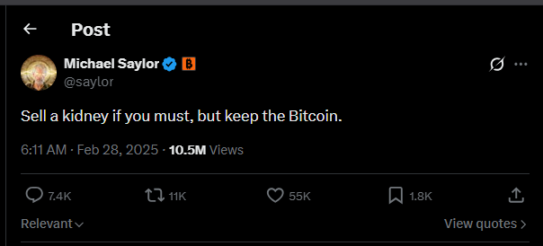 AnalystInvestor's tweet photo. @saylor Why do you still have kidneys? https://t.co/Veni75IoVZ