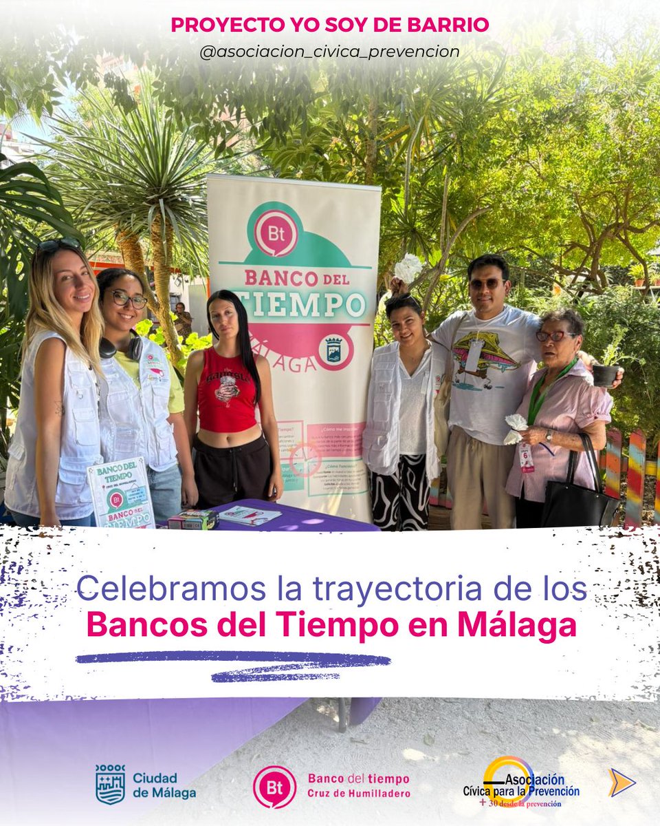 ACP_malaga's tweet photo. 🎉⏳ 17 años compartiendo tiempo, experiencias y comunidad.

¡Por muchos años más compartiendo tiempo! 💜

Proyecto Banco del Tiempo
Con @malaga

#bancodeltiempo https://t.co/BZ97TzXr8Z