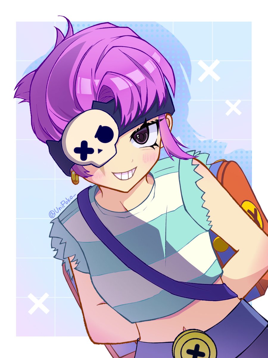 UniPoko_'s tweet photo. ペニー✖️💀
 #BrawlStarsart #ブロスタ鋭角部 https://t.co/7Xyx433uHh