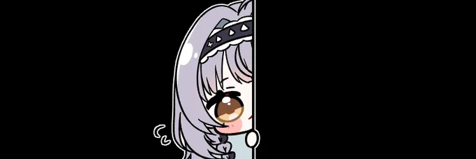 ヘッダーこっそりサイネさん 個人使用OK #サイネイル