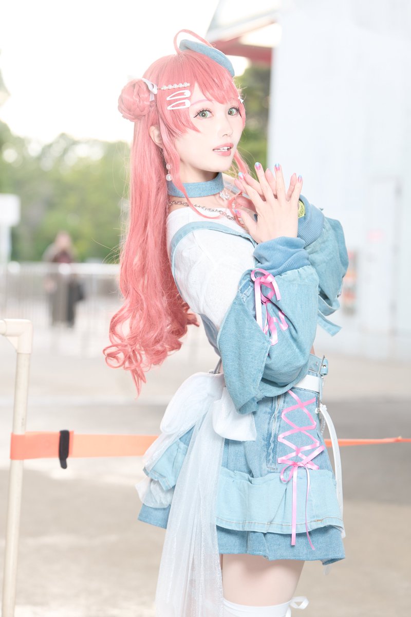 hashas168's tweet photo. ⚠︎コスプレ / cosplay　さくらみこ

photo：夢虫さん @xrfxlove https://t.co/1ZucAUGb97