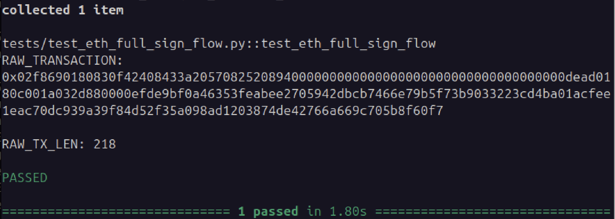 qmaxCYPHER's tweet photo. 🚀 QmaX Signer‼️

📥The first full Ethereum Sign Flow has successfully completed 📤

✅ Network parameters retrieved through Cypher
✅Transaction built locally
✅Transaction signed locally
✅Key material wiped after signing

Private Key❌≠❌Network

Signer❌≠❌Transport https://t.co/UoYCLKQ5dt
