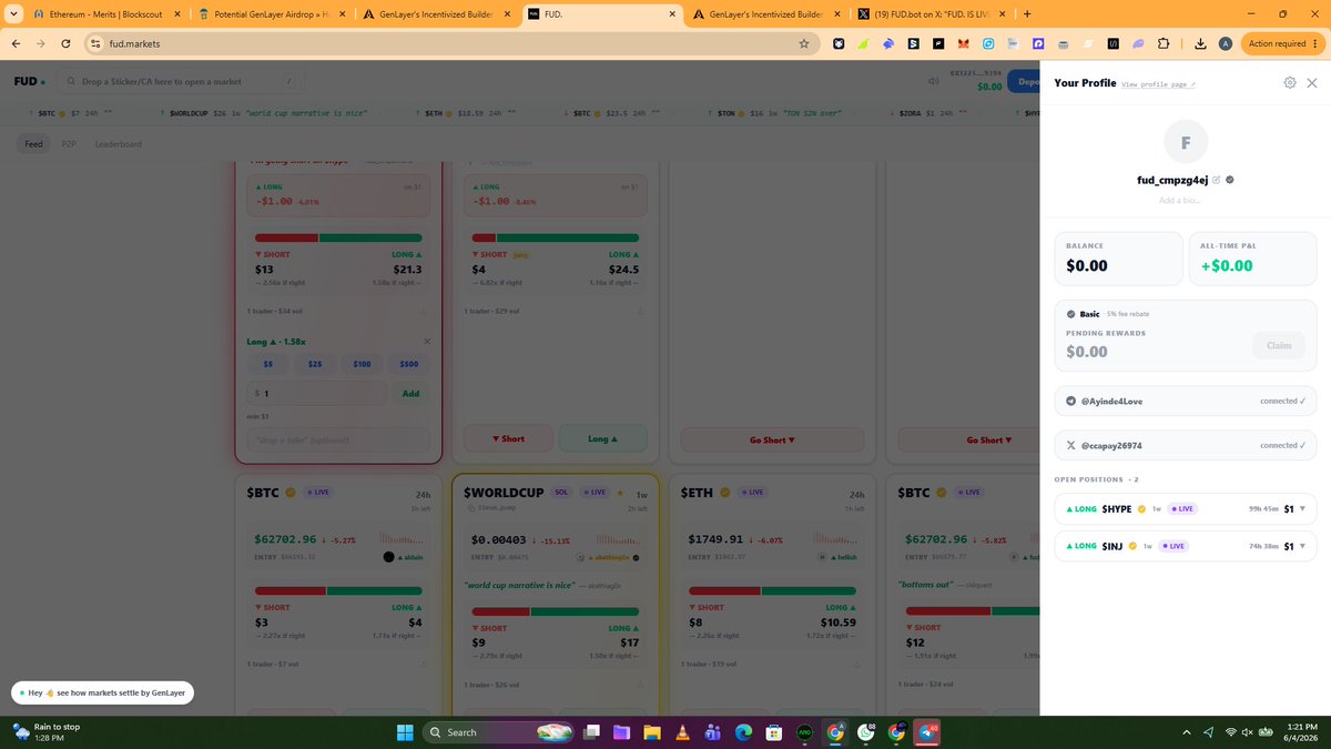 CcaPay26974's tweet photo. @FUDmarkets @base @GenLayer Tested and very fast in open any trade eith short or long, Kudos to the team, The mainet is so fast and accurate. https://t.co/FiA2t2zwsP