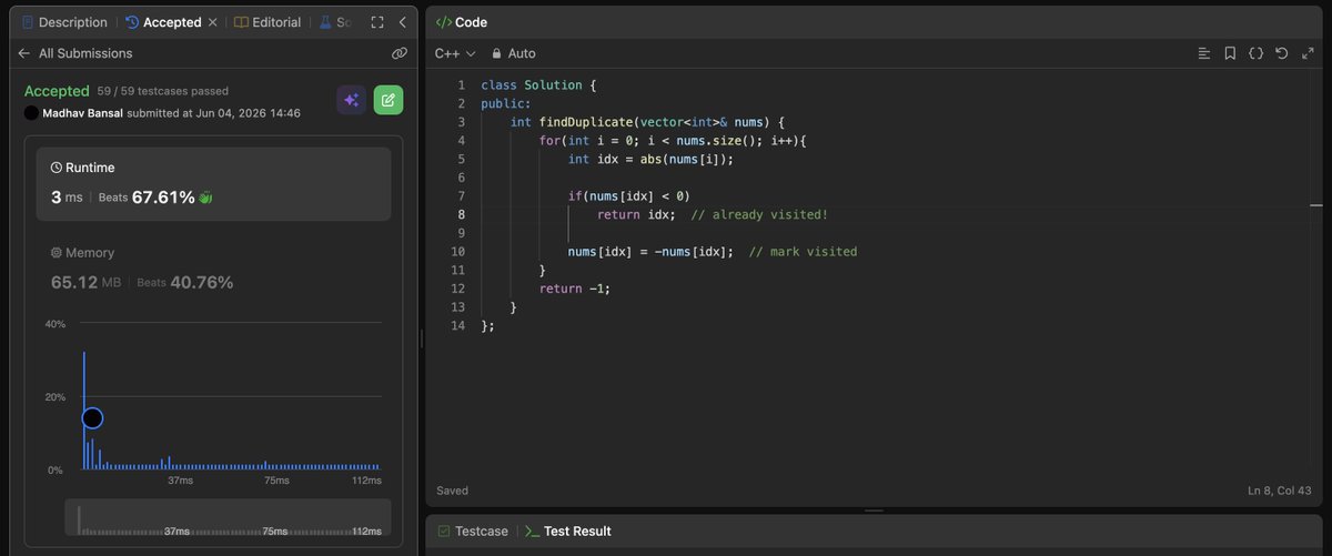 MadhavBuilds's tweet photo. Day 4/45 of #SDESheetChallenge 
Tough set today😅
Solved problems:
1) Find the Duplicate Number
2) Find the repeating and missing number
(both were tricky without using extra space)
3) Inversion of array 
(had to watch the solution for optimal, was a new concept)
@takeUforward_ https://t.co/X3uMmMZgbQ