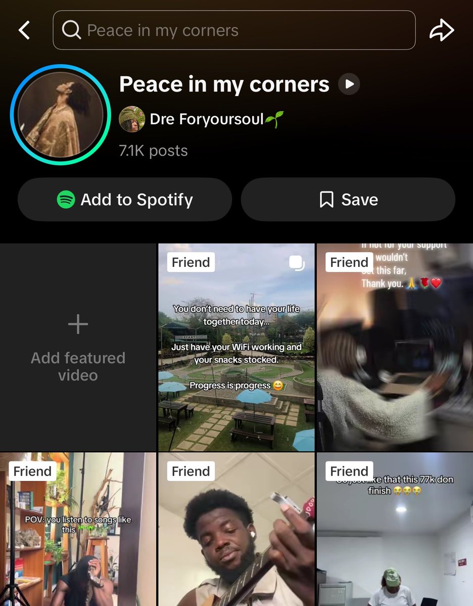 dre_foryoursoul's tweet photo. This song was dropped one month ago, no budget at all(wish i had to push it more), not a penny, i couldn't even afford a decent visualiser, left for majority of these talkers that say Nigerians don't appreciate good music people like me with nobody to speak for them and no money to spend most definitely cannot shine, but blessings to people, to a great extent people are listening.600k stream and more coming in a month..
Now imagine we platform good and deserving music more.
Just more..like support hungry, hardworking talents with something already going on more..
200 million Nigerians and more around the world? There's surely a place for everyone to the best of my understanding.