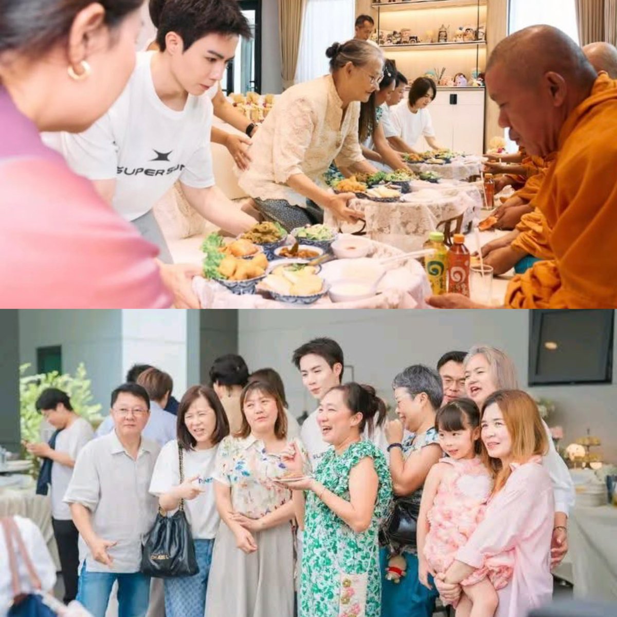 bemycwrnew's tweet photo. ความเป็นพี่ซีอ่ะฮีน่ารักกับบ้านเพริศมาก ช่วงเช้าก็ช่วยประเคนอาหารให้พระ อยู่ข้างๆนุนิวคอยช่วยรับของแขกในงาน เอนเตอร์เทนญาติๆเพื่อนๆของยัยนิวตลอด ป๊าม๊าก็เอ็นดู ความเป็นผู้ใหญ่แบบนี้มันอบอุ่นมาก ไม่แปลกใจที่พึกจะเป็นที่รักของทุกคนและยัยน้องคนนั้นมากขนาดนี้ 🥺🤲🏻 https://t.co/tHLX3J4zcB