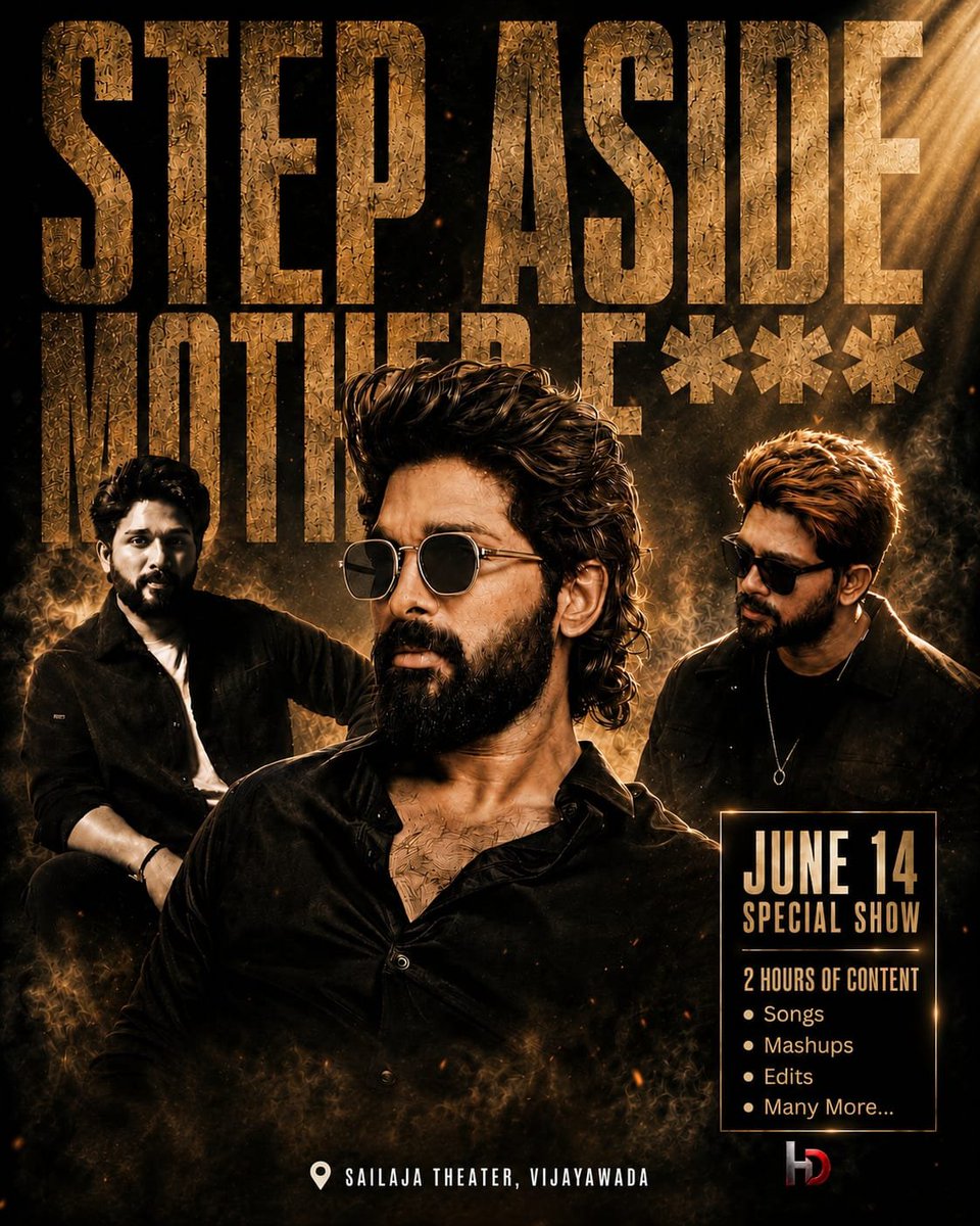 Sailaja_bza's tweet photo. We know many of you missed the chance to fully enjoy Race Gurram due to its limited screening on the Birthday occasion. We're bringing a special show on June 14, we bring the experience, you bring the celebration. Don't miss it at any cost #AlluArjun #Raaka #AA23 https://t.co/VdOS9feof5